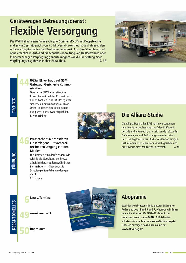 IM EINSATZ 03/2009 - Spezielle Kenntnisse erforderlich