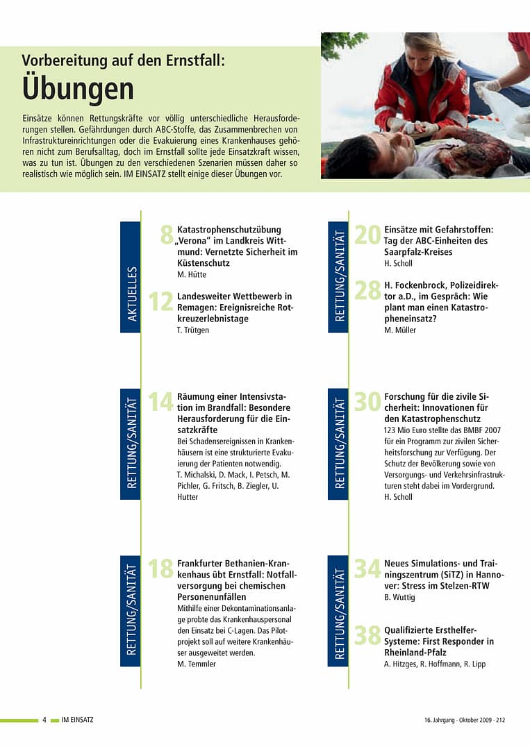 IM EINSATZ 05/2009 - Übungen