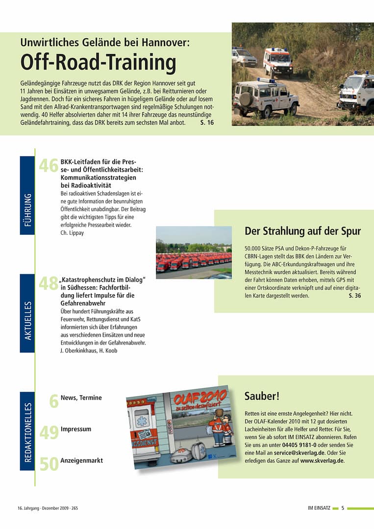 IM EINSATZ 06/2009 - CBRN