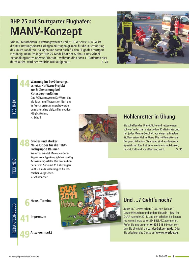IM EINSATZ 06/2010 - Daseinsvorsorge