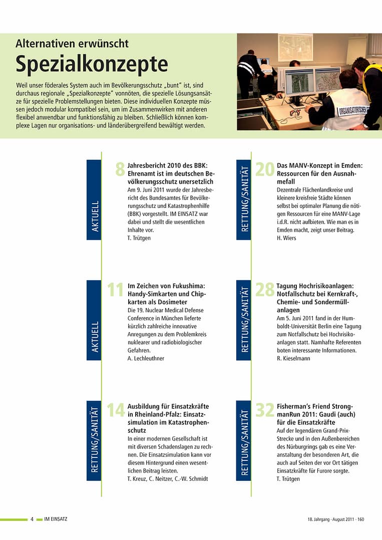 IM EINSATZ 04/2011 - Spezialkonzepte für spezielle Probleme
