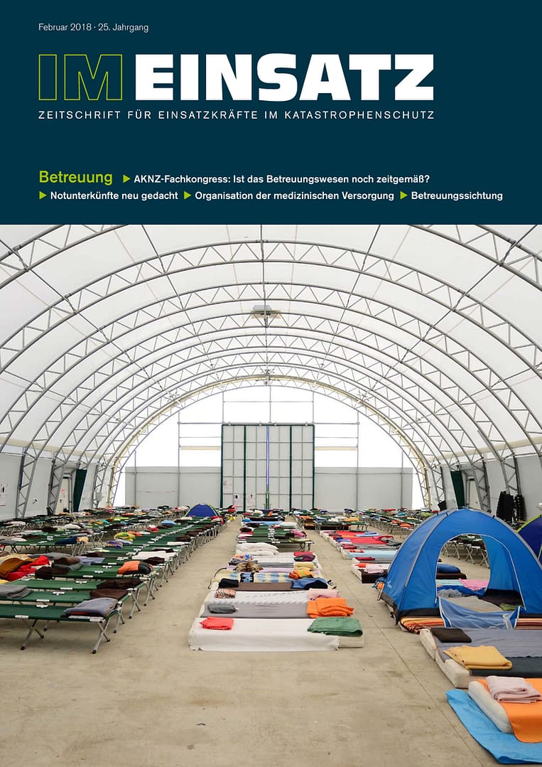IM EINSATZ 01/2018 - Betreuung
