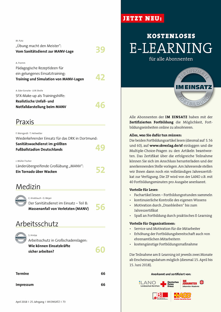 IM EINSATZ 02/2018 - Massenanfall von Verletzten