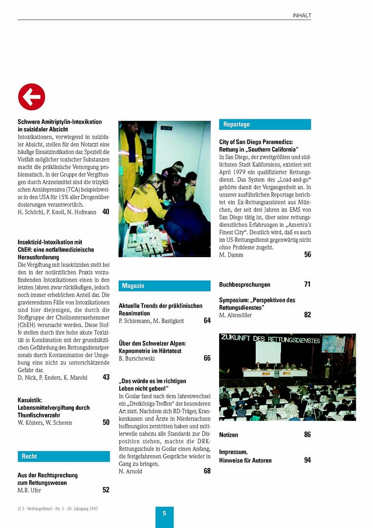 RETTUNGSDIENST 03/1997