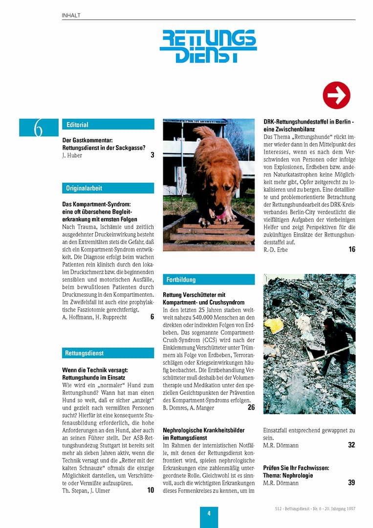RETTUNGSDIENST 06/1997