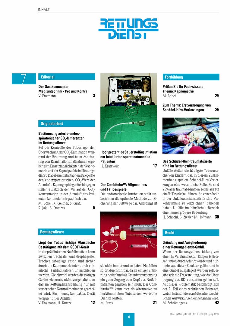 RETTUNGSDIENST 07/1997