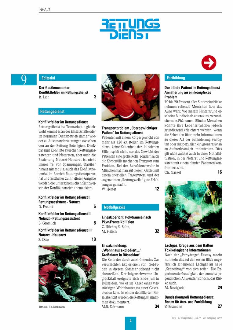 RETTUNGSDIENST 09/1997