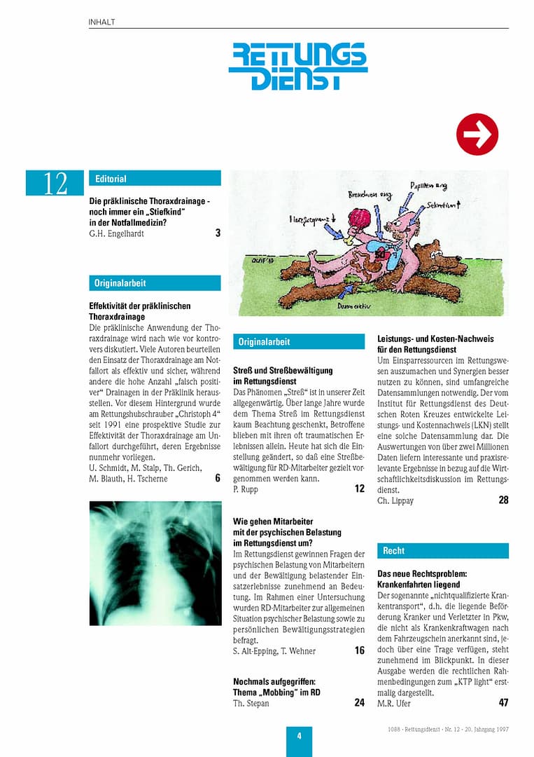 RETTUNGSDIENST 12/1997