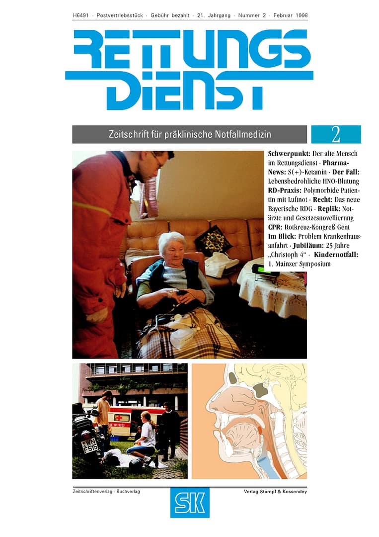 RETTUNGSDIENST 02/1998