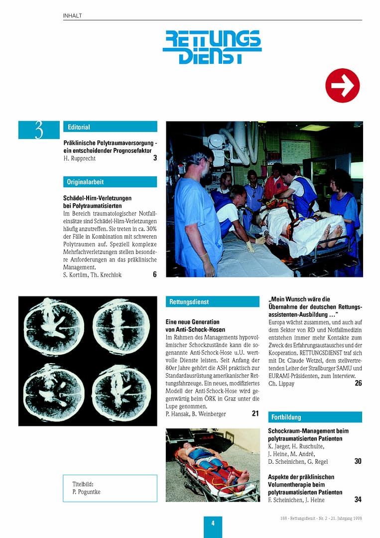 RETTUNGSDIENST 03/1998