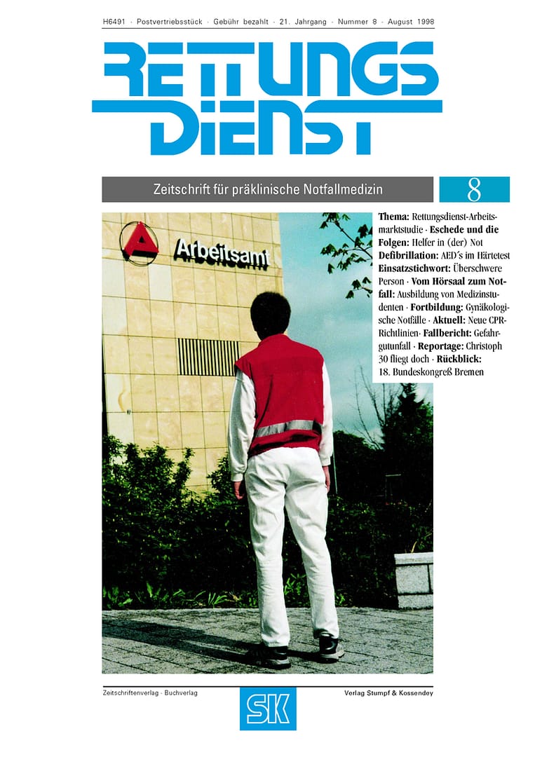 RETTUNGSDIENST 08/1998