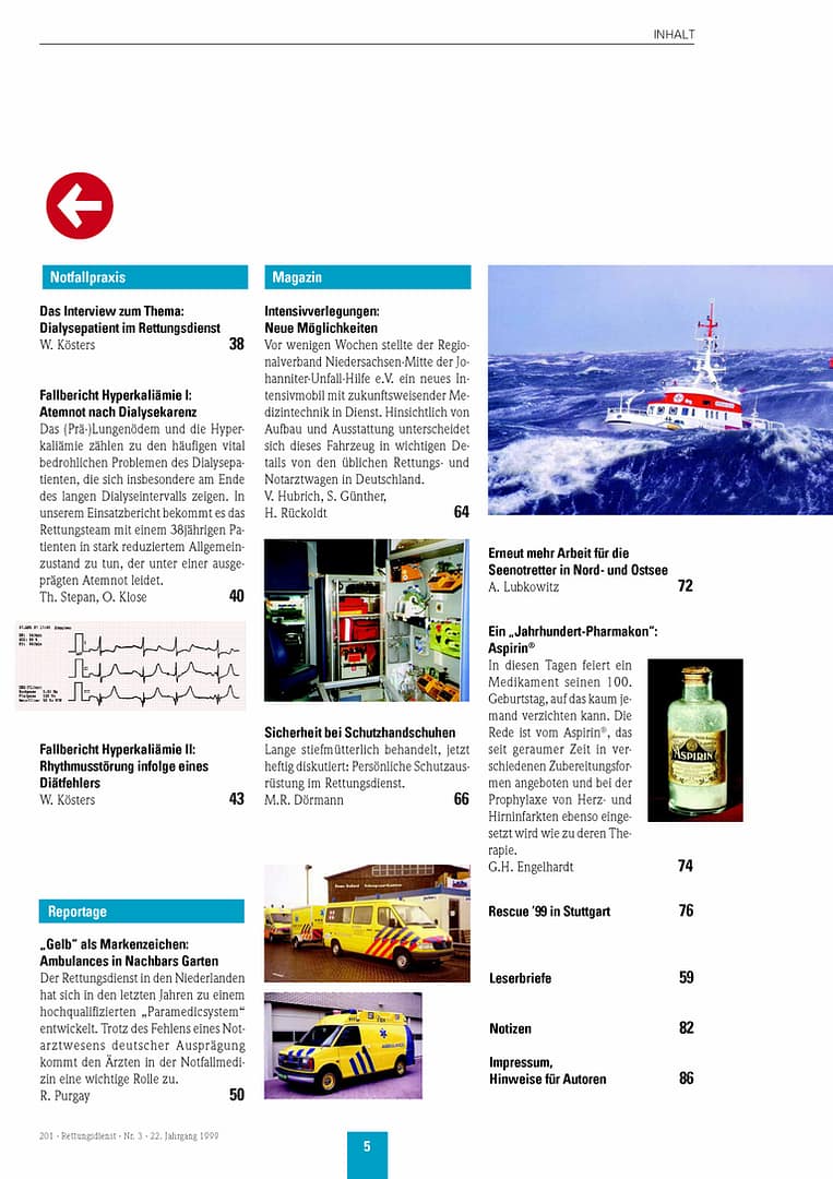 RETTUNGSDIENST 03/1999