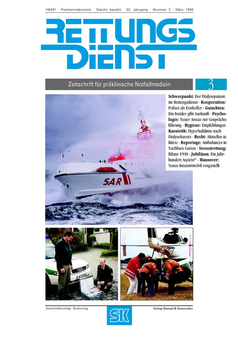 RETTUNGSDIENST 03/1999