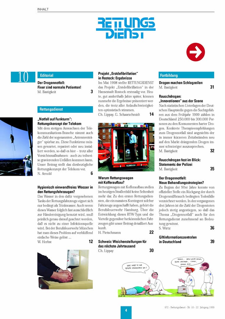 RETTUNGSDIENST 10/1999
