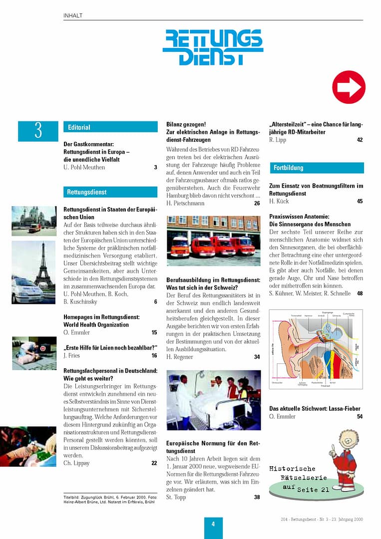 RETTUNGSDIENST 03/2000