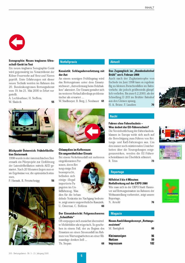 RETTUNGSDIENST 03/2000