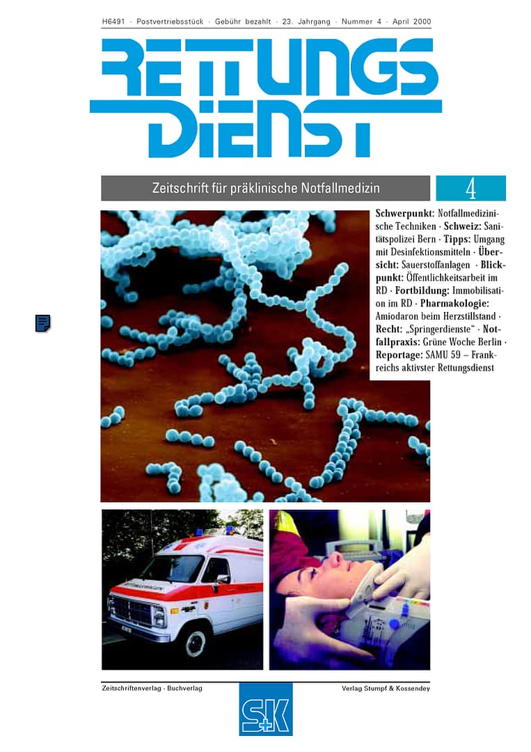 RETTUNGSDIENST 04/2000