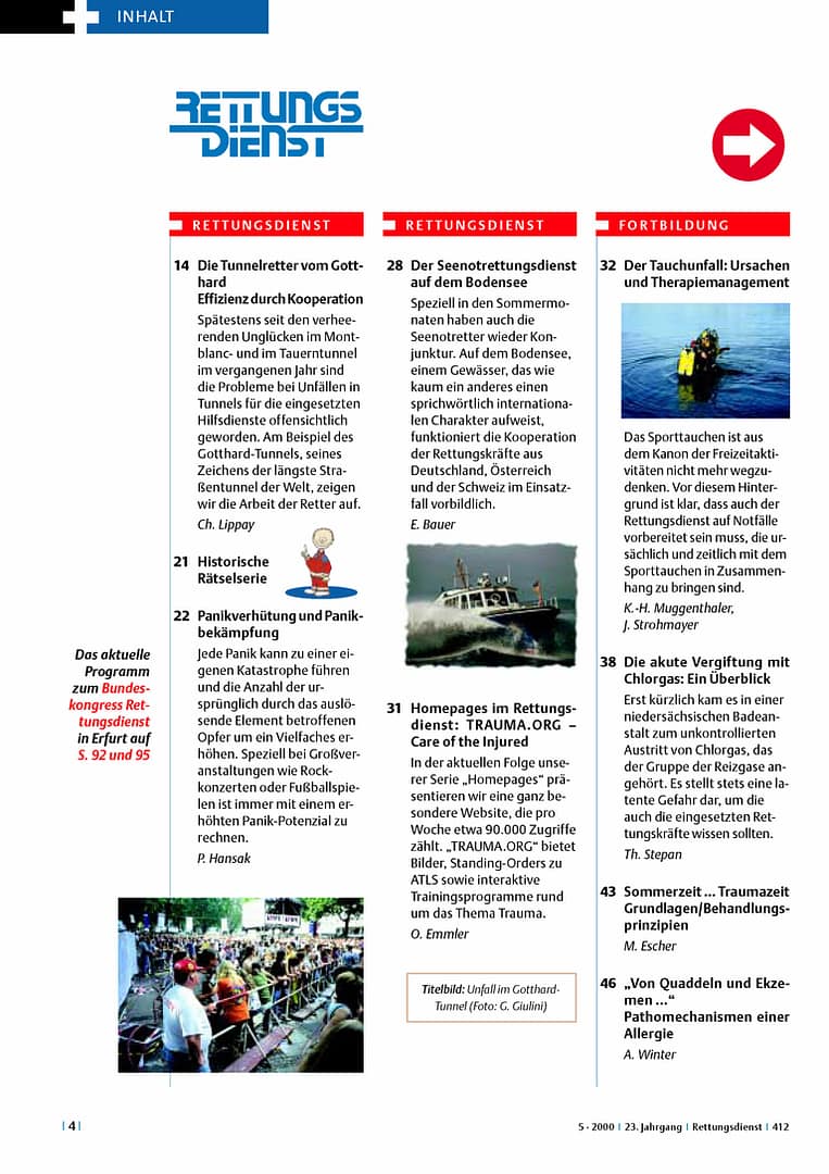RETTUNGSDIENST 05/2000