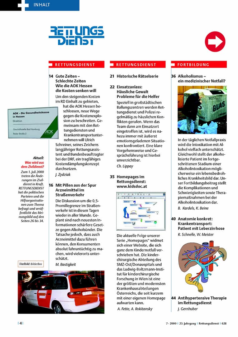 RETTUNGSDIENST 07/2000