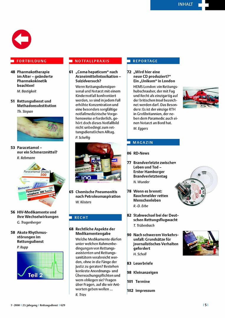 RETTUNGSDIENST 07/2000