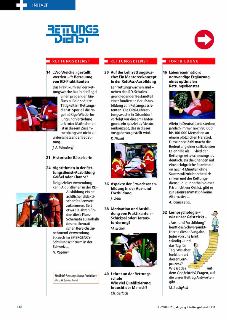 RETTUNGSDIENST 08/2000