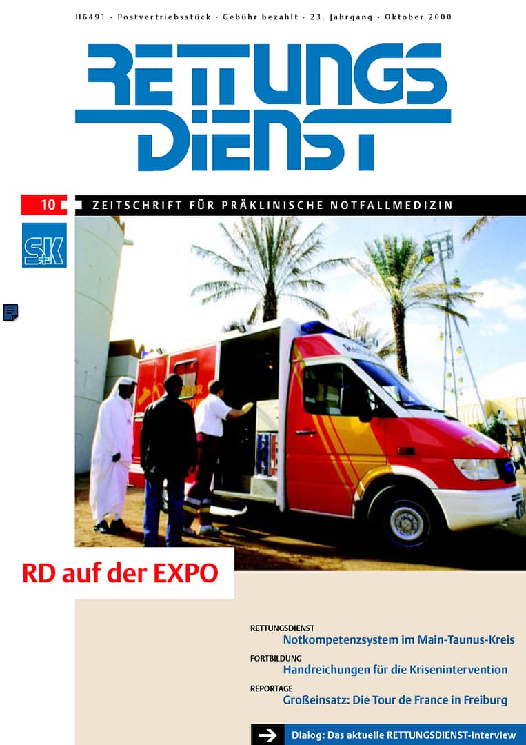 RETTUNGSDIENST 10/2000