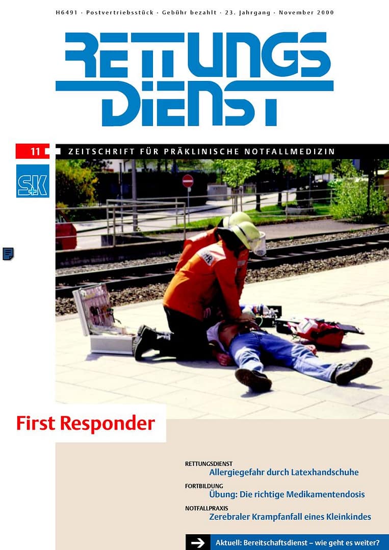 RETTUNGSDIENST 11/2000