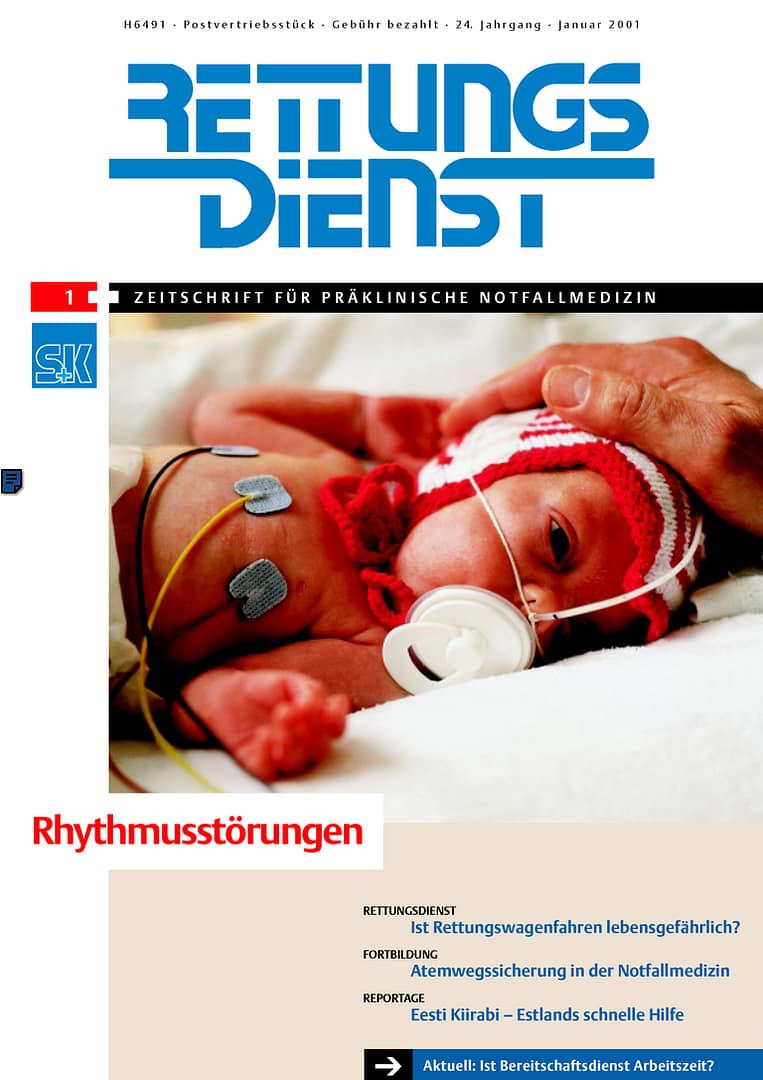RETTUNGSDIENST 01/2001