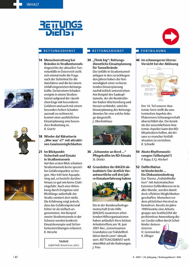RETTUNGSDIENST 09/2001