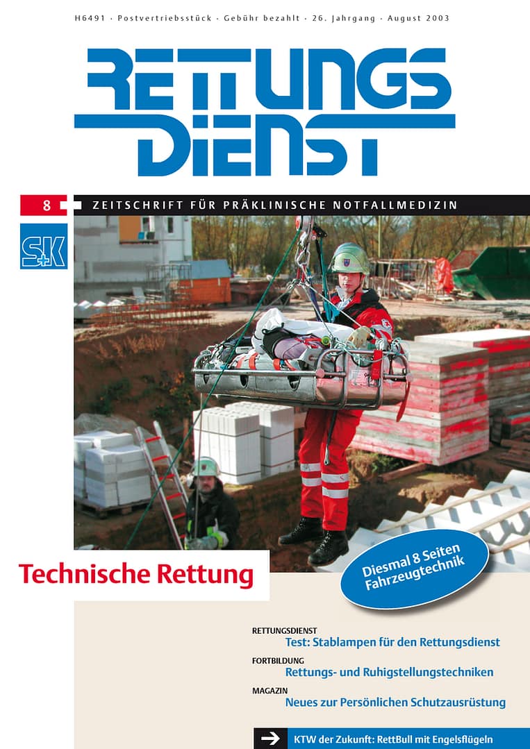 RETTUNGSDIENST 08/2003