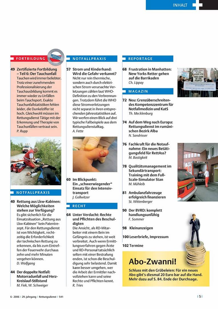 RETTUNGSDIENST 01/2006
