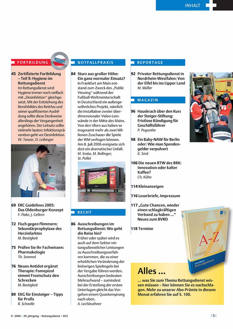 RETTUNGSDIENST 01/2006