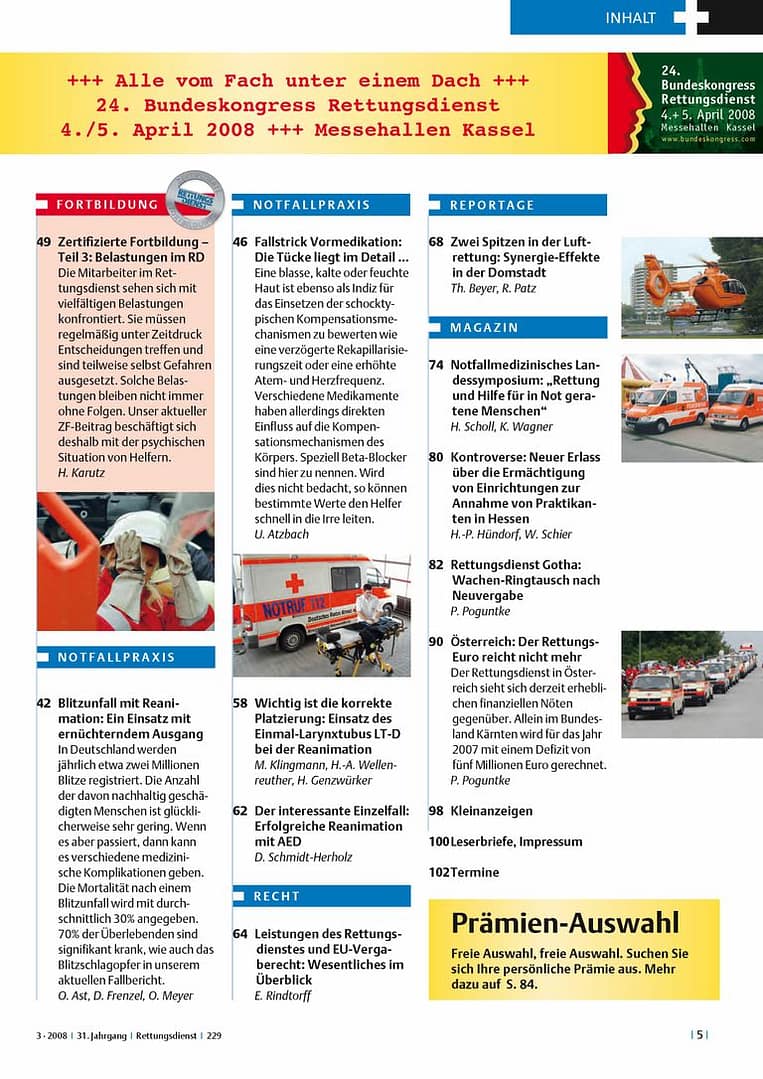 RETTUNGSDIENST 03/2008