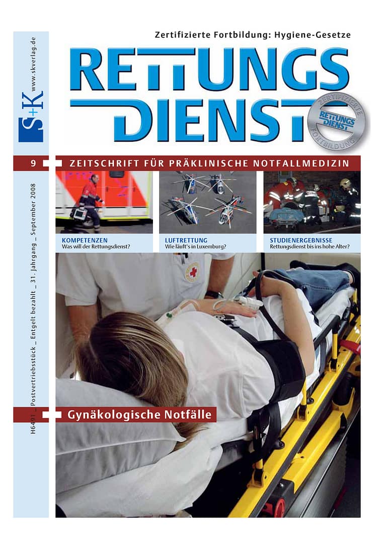 RETTUNGSDIENST 09/2008