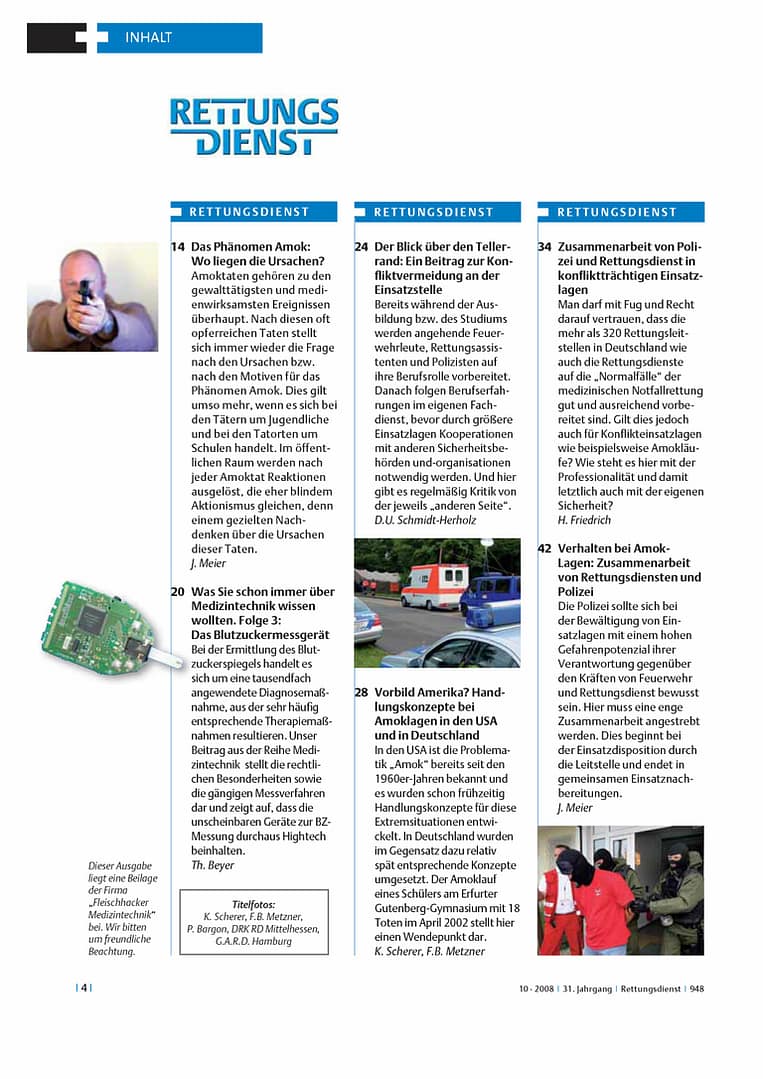 RETTUNGSDIENST 10/2008