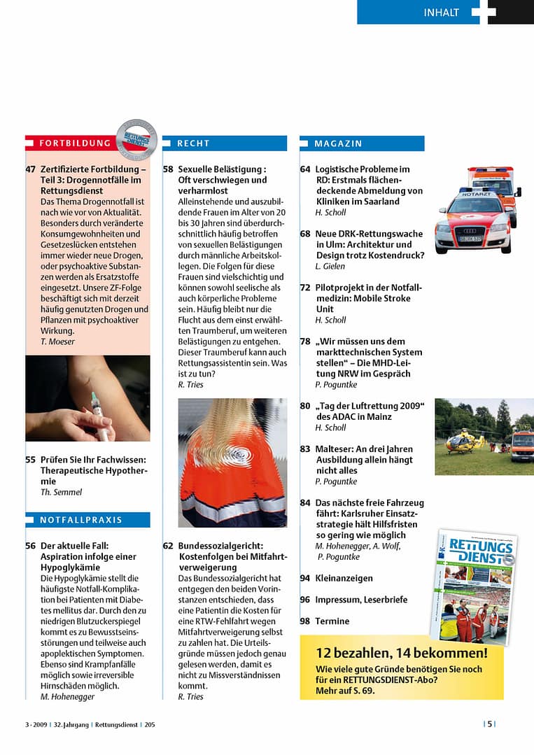 RETTUNGSDIENST 03/2009