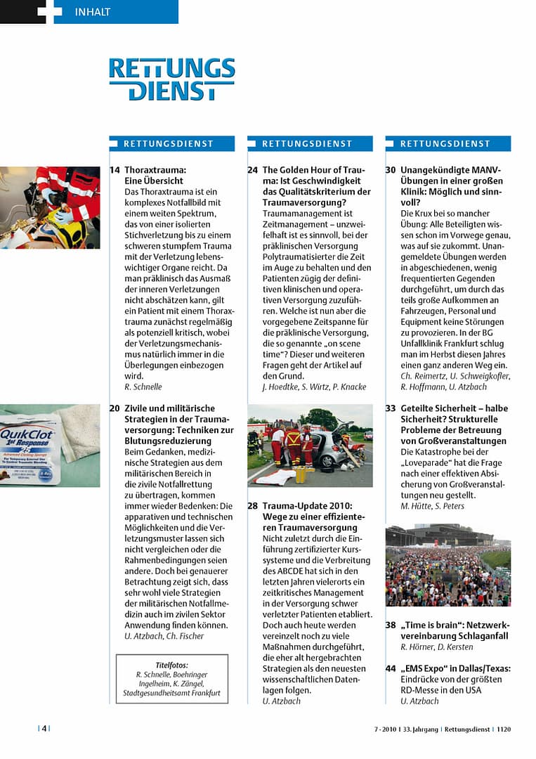 RETTUNGSDIENST 12/2010