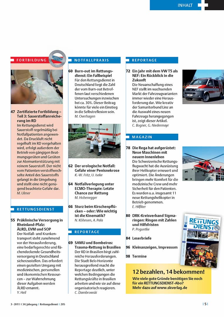 RETTUNGSDIENST 03/2011