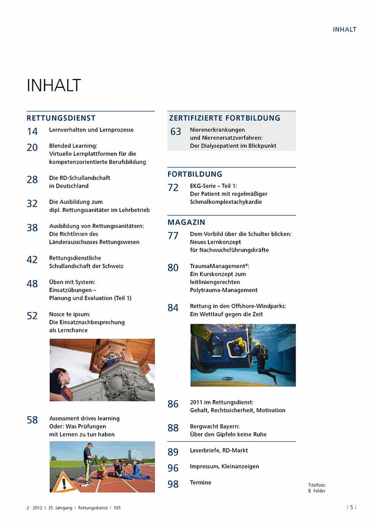 RETTUNGSDIENST 02/2012