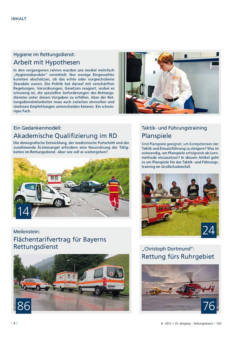 RETTUNGSDIENST 08/2012
