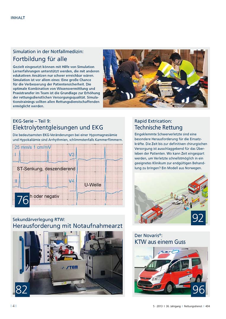 RETTUNGSDIENST 05/2013