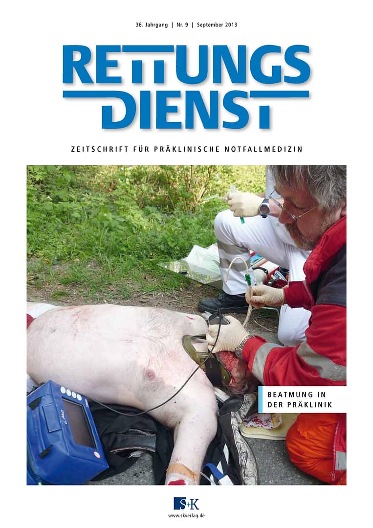 RETTUNGSDIENST 09/2013