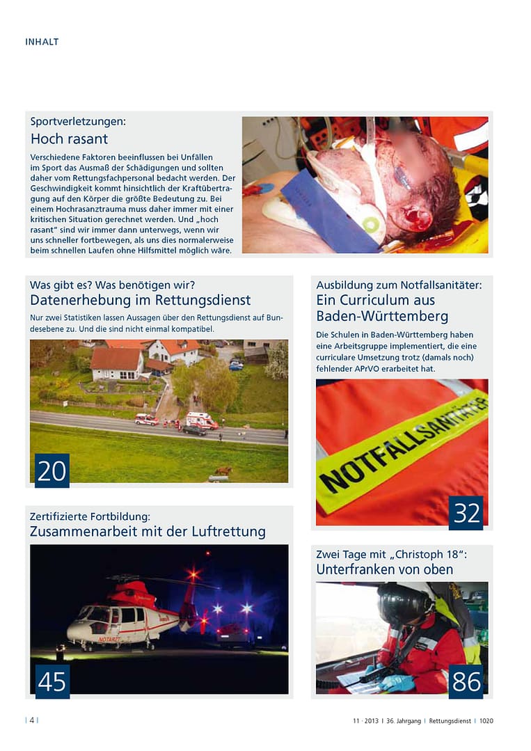 RETTUNGSDIENST 11/2013