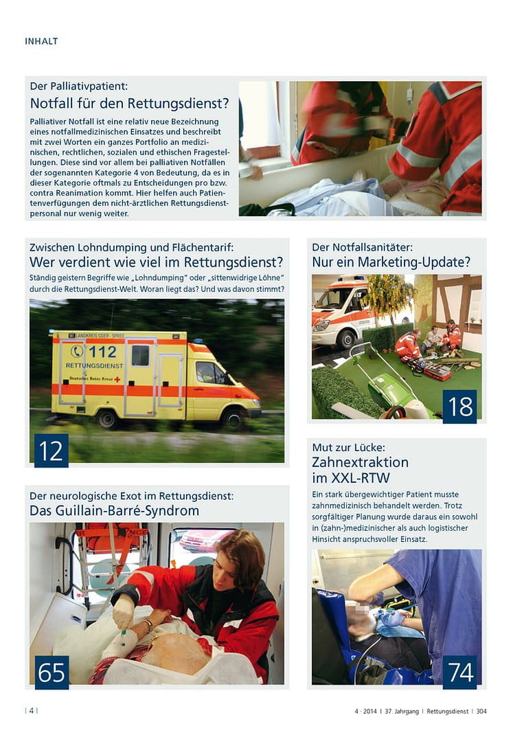 RETTUNGSDIENST 04/2014