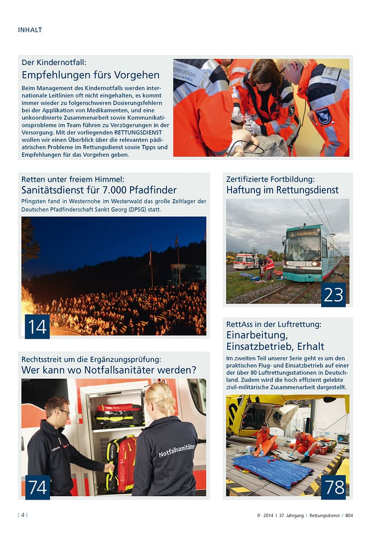 RETTUNGSDIENST 09/2014