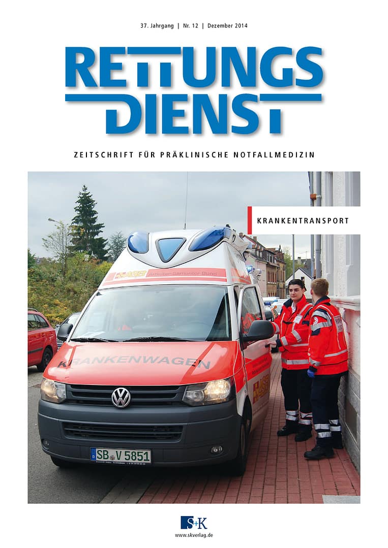 RETTUNGSDIENST 12/2014