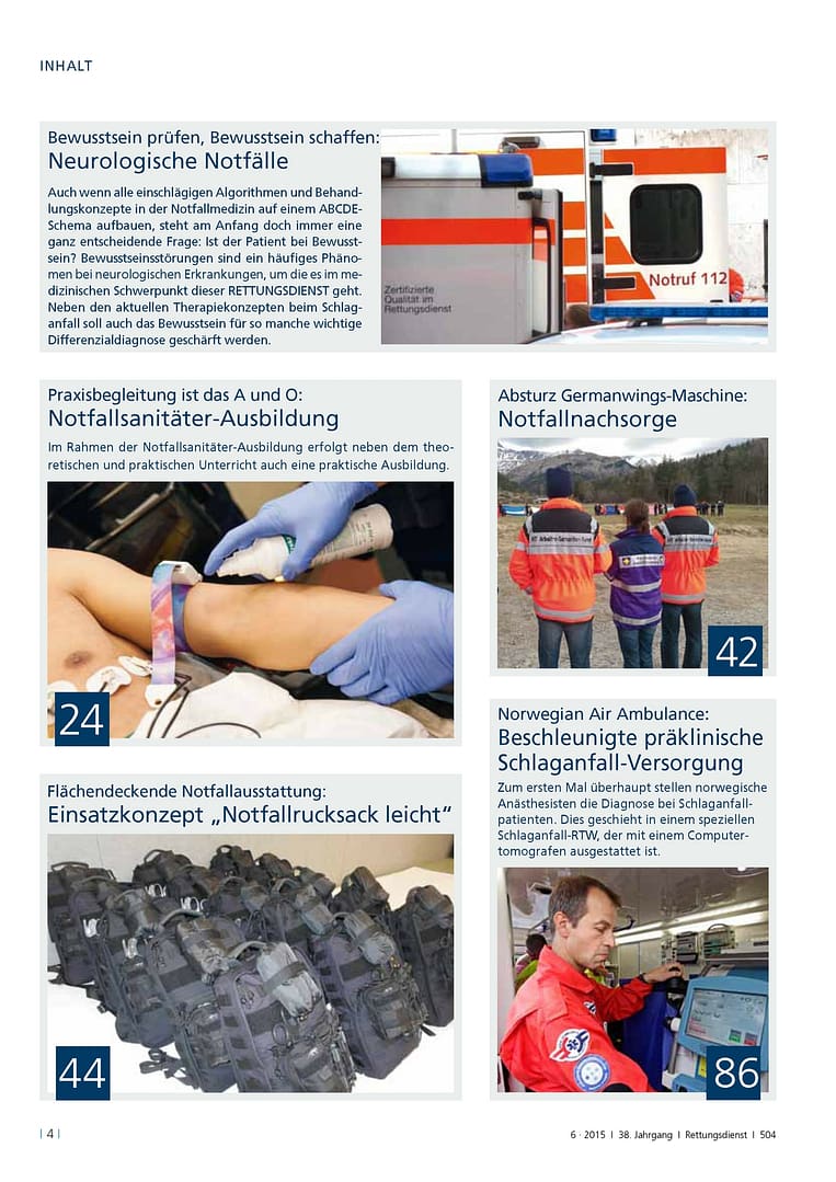 RETTUNGSDIENST 06/2015