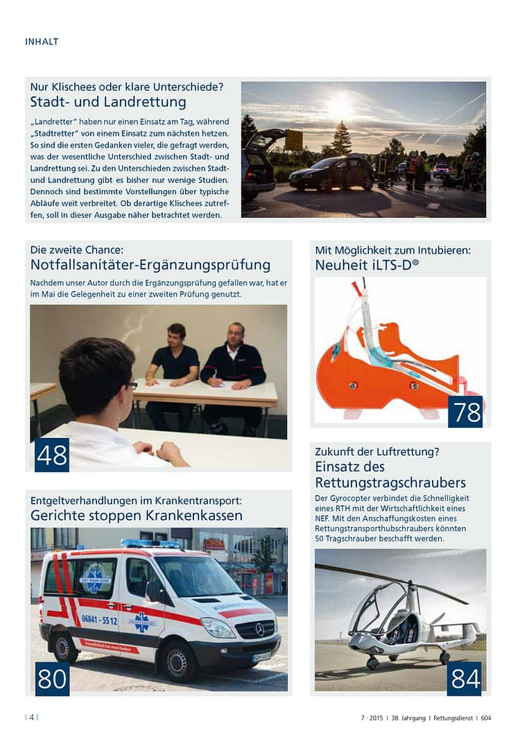 RETTUNGSDIENST 07/2015