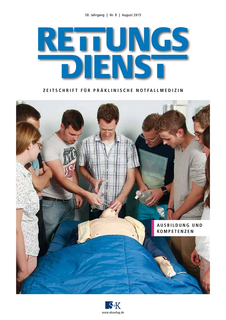 RETTUNGSDIENST 08/2015