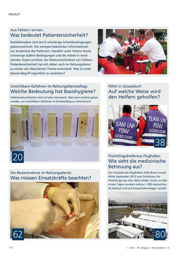 RETTUNGSDIENST 01/2016